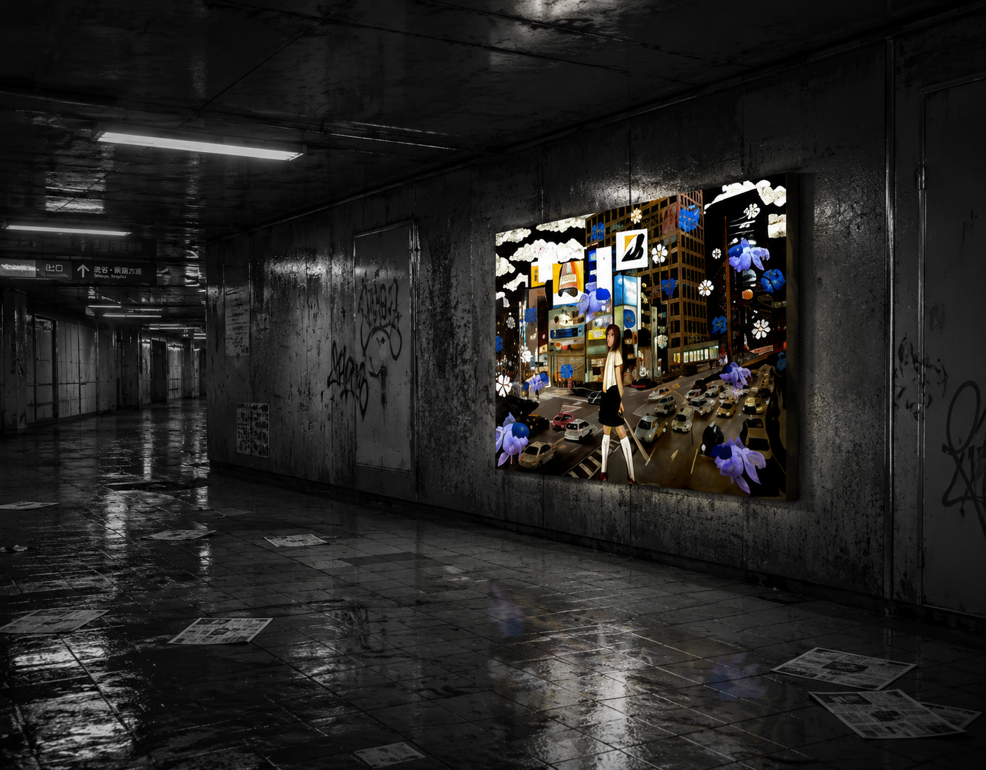 Purple Twilight Ballet : Orchids and Shadows in Battle Symphony