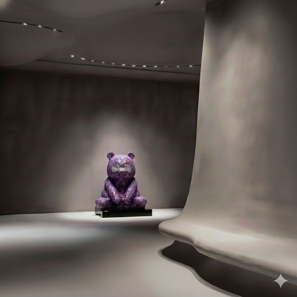 A Pandasan’s Radiance: Rose Quartz Luminescence