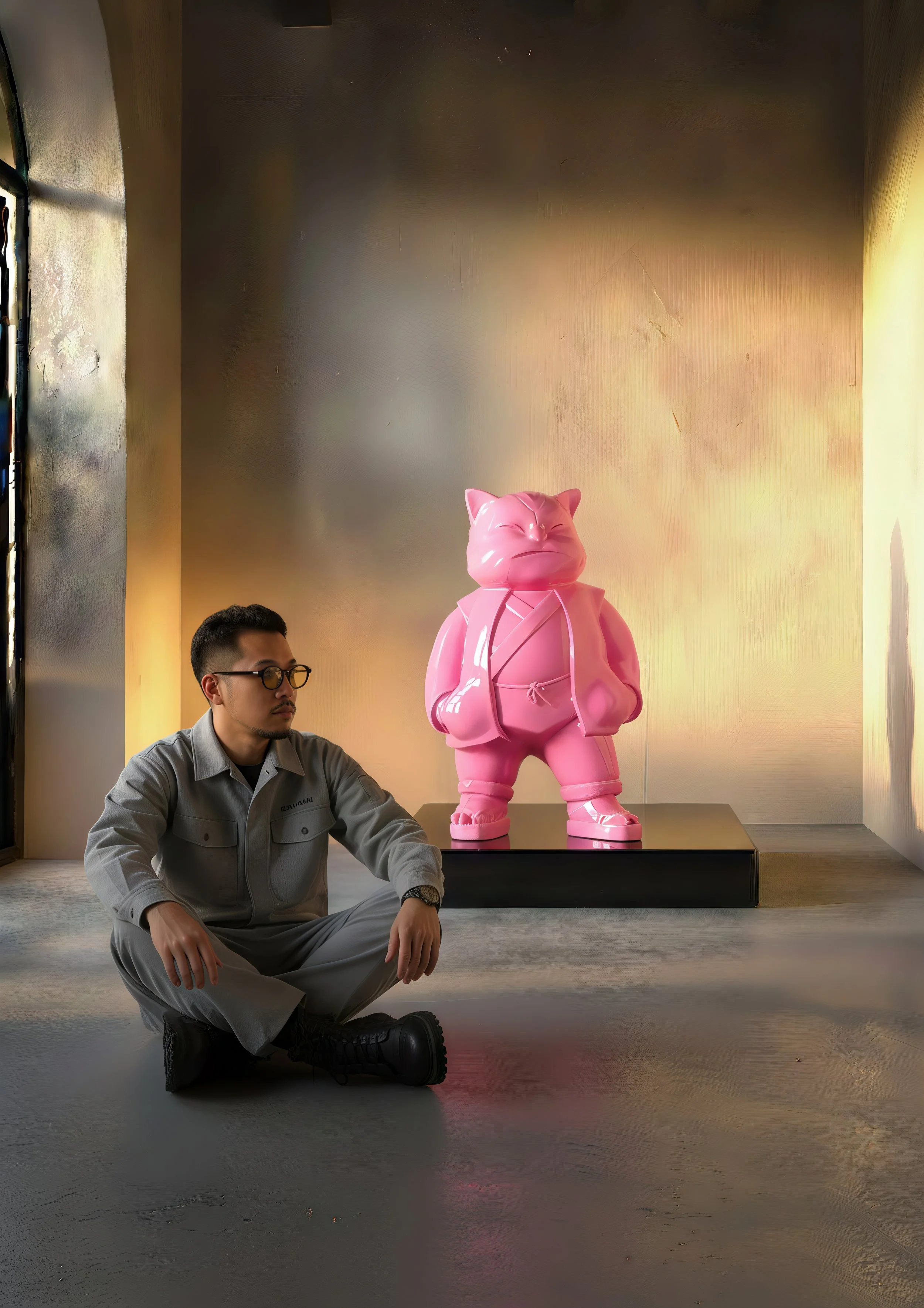 Urbancat Elegance: Candy Metropolis Muse