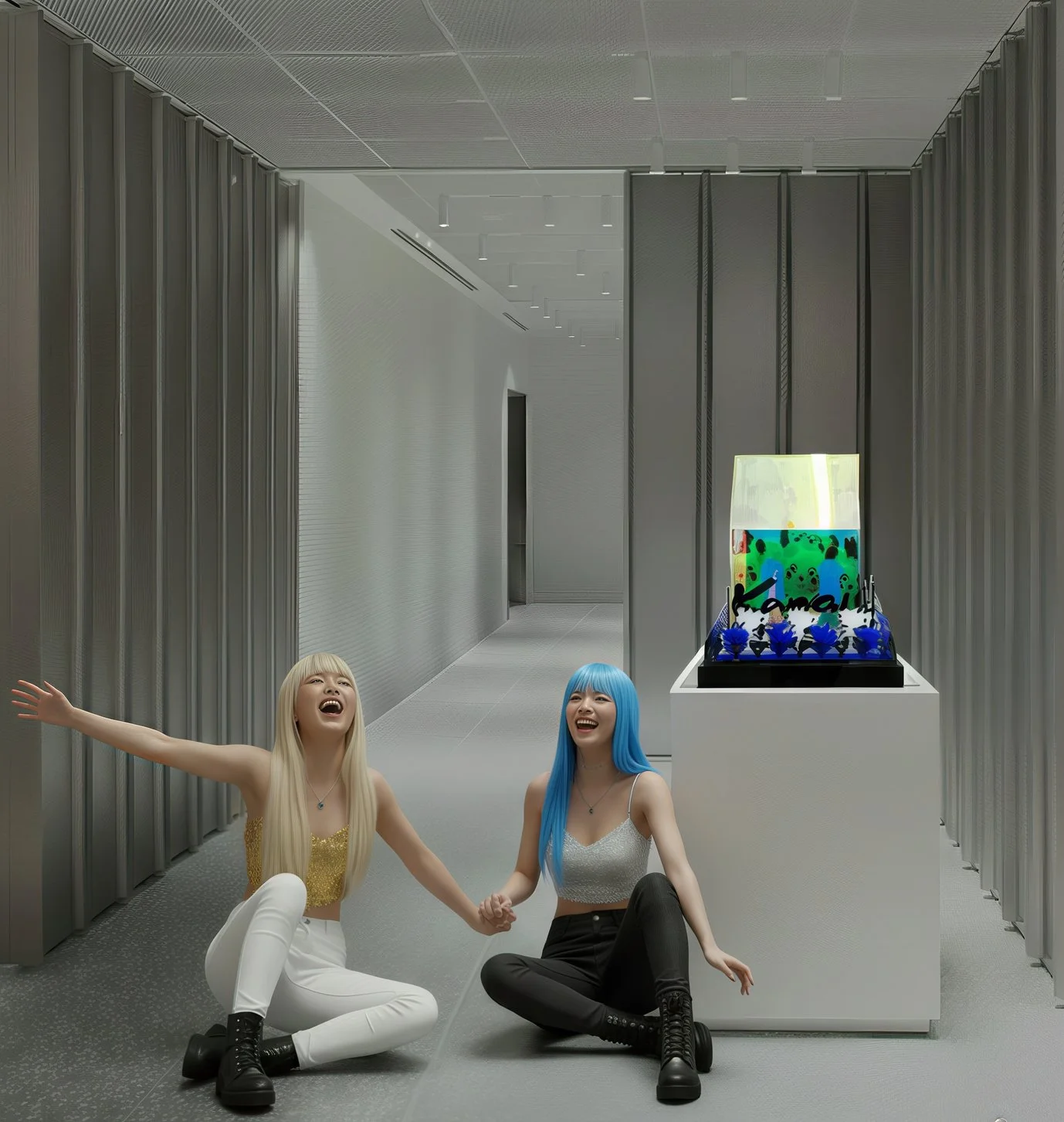 Blue Fantasy : Mudkip and Eevee Kawaii Abode