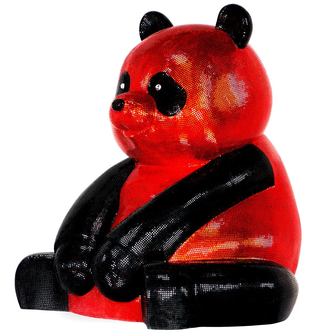 A Pandasan’s in Red and Onyx Radiance: Dazzling Opulence