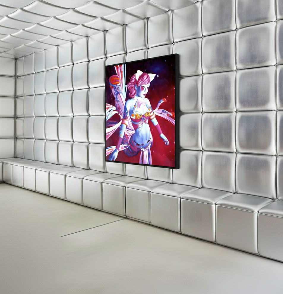 Flying Angel : Binary Serenity or Soaring Through Digital Dreams