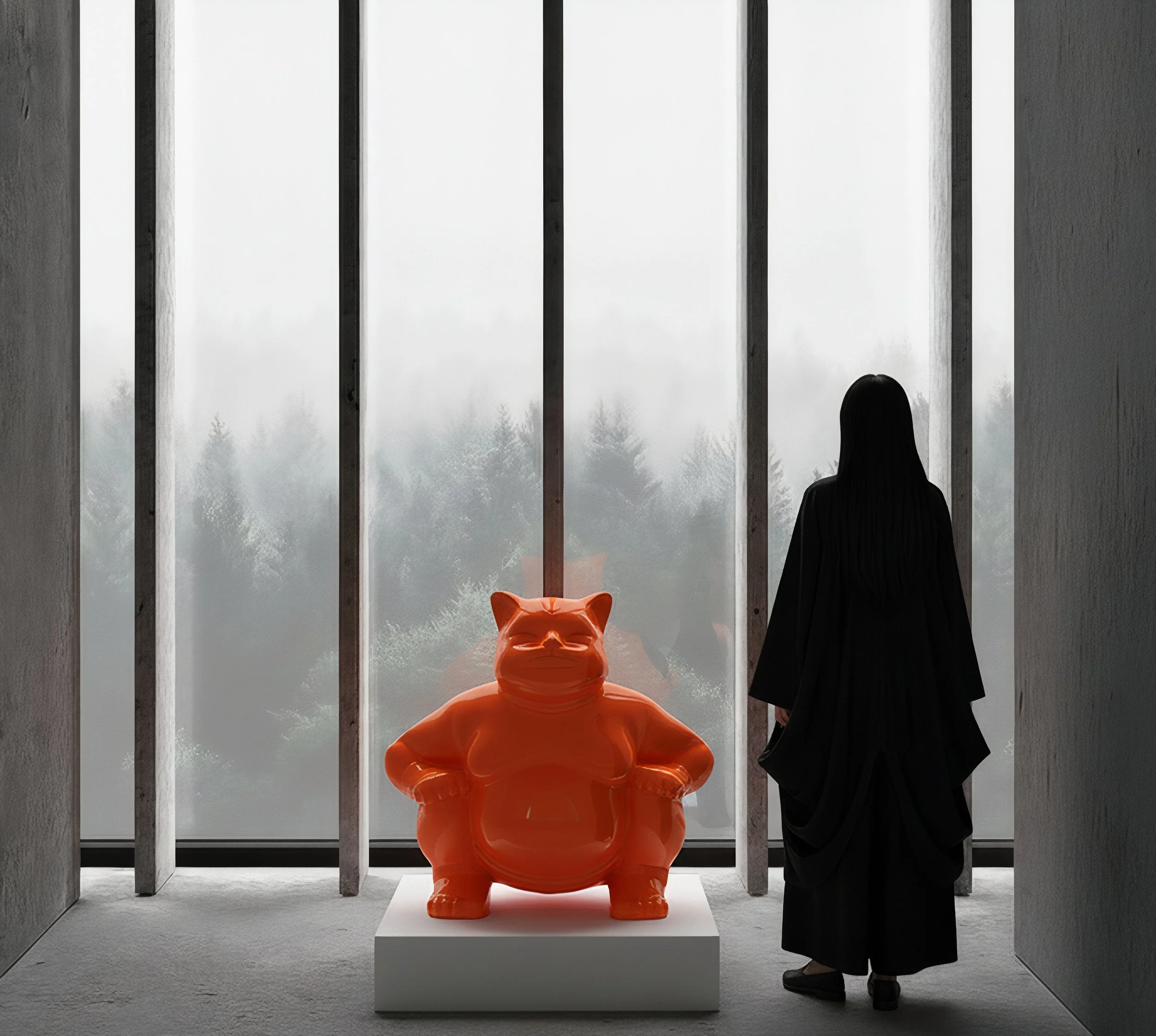 Elegant Sumocat: Orange Dance and Battles of Balance