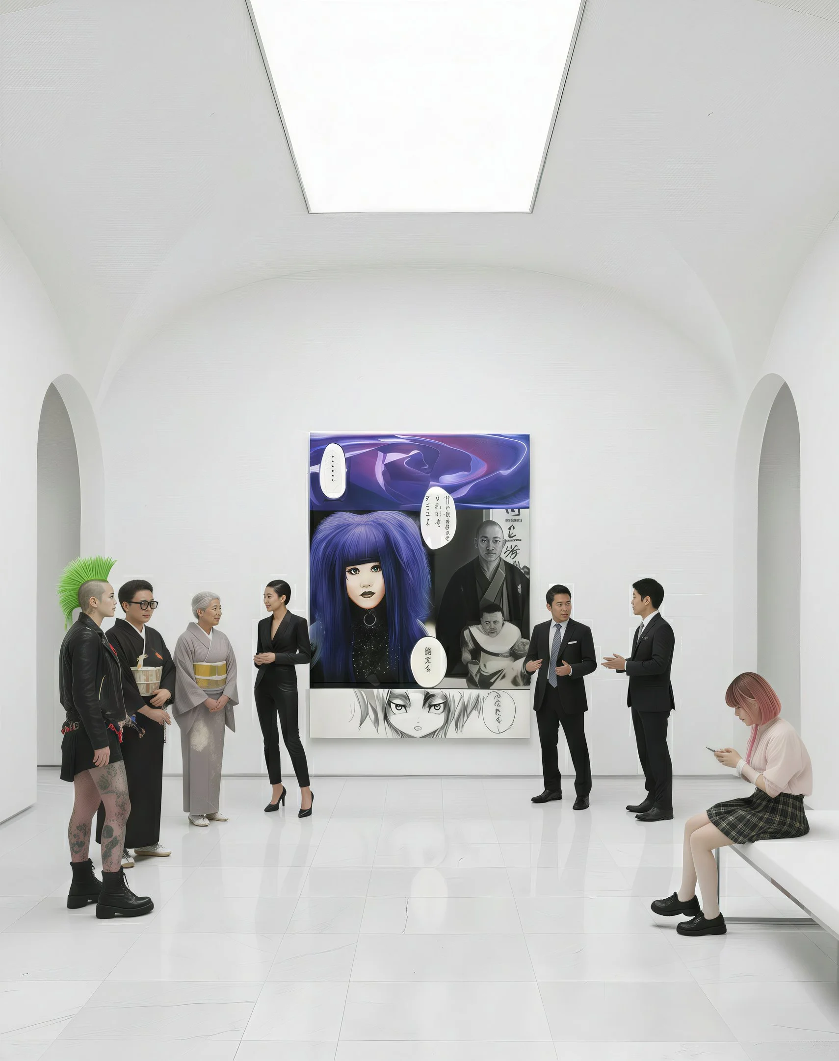 Purple Arlequin: Harajuku Rhapsody, The Enigmatic Dance of Colors