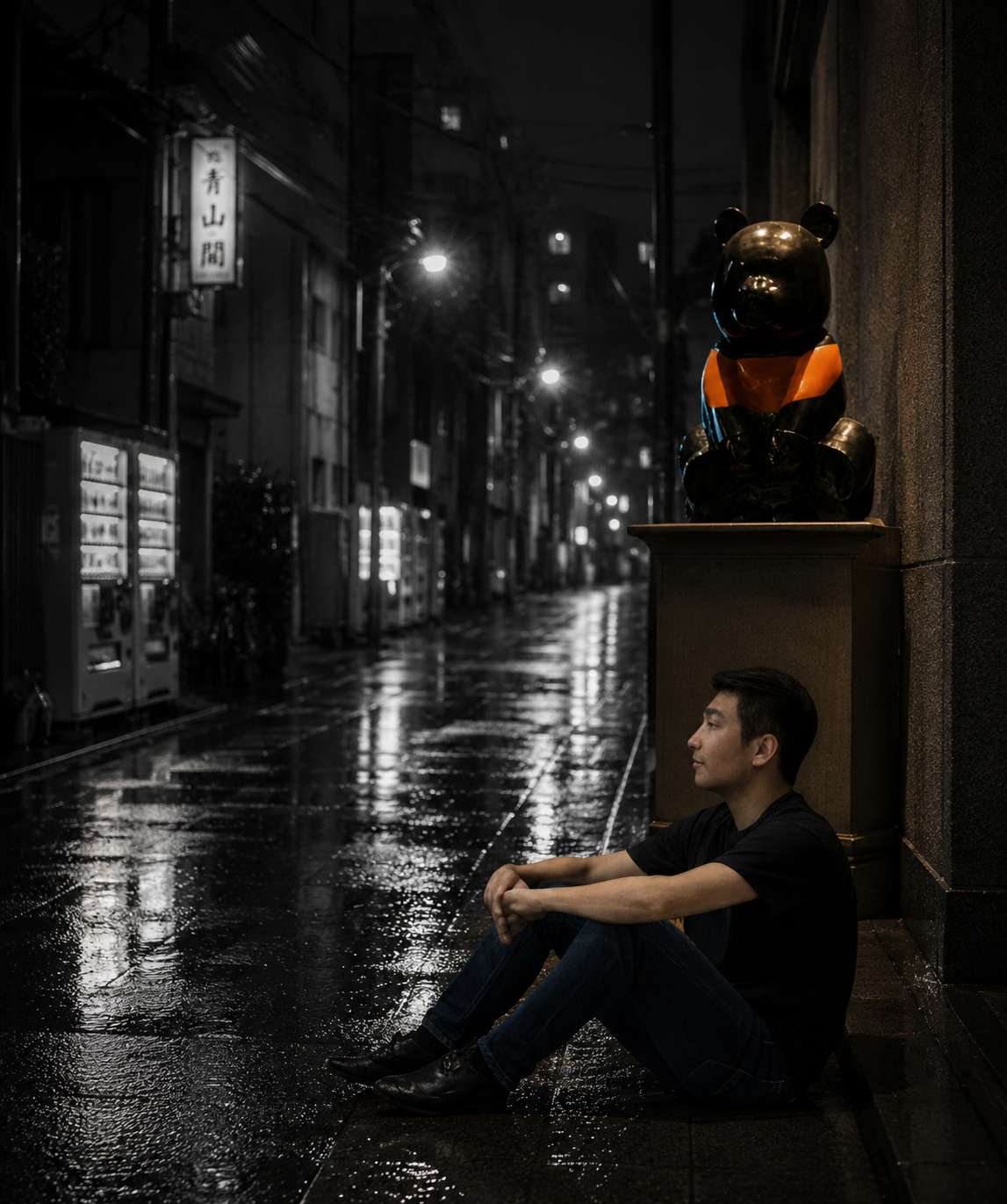 The United Pandasan : Spectral Symmetry Black & Orange