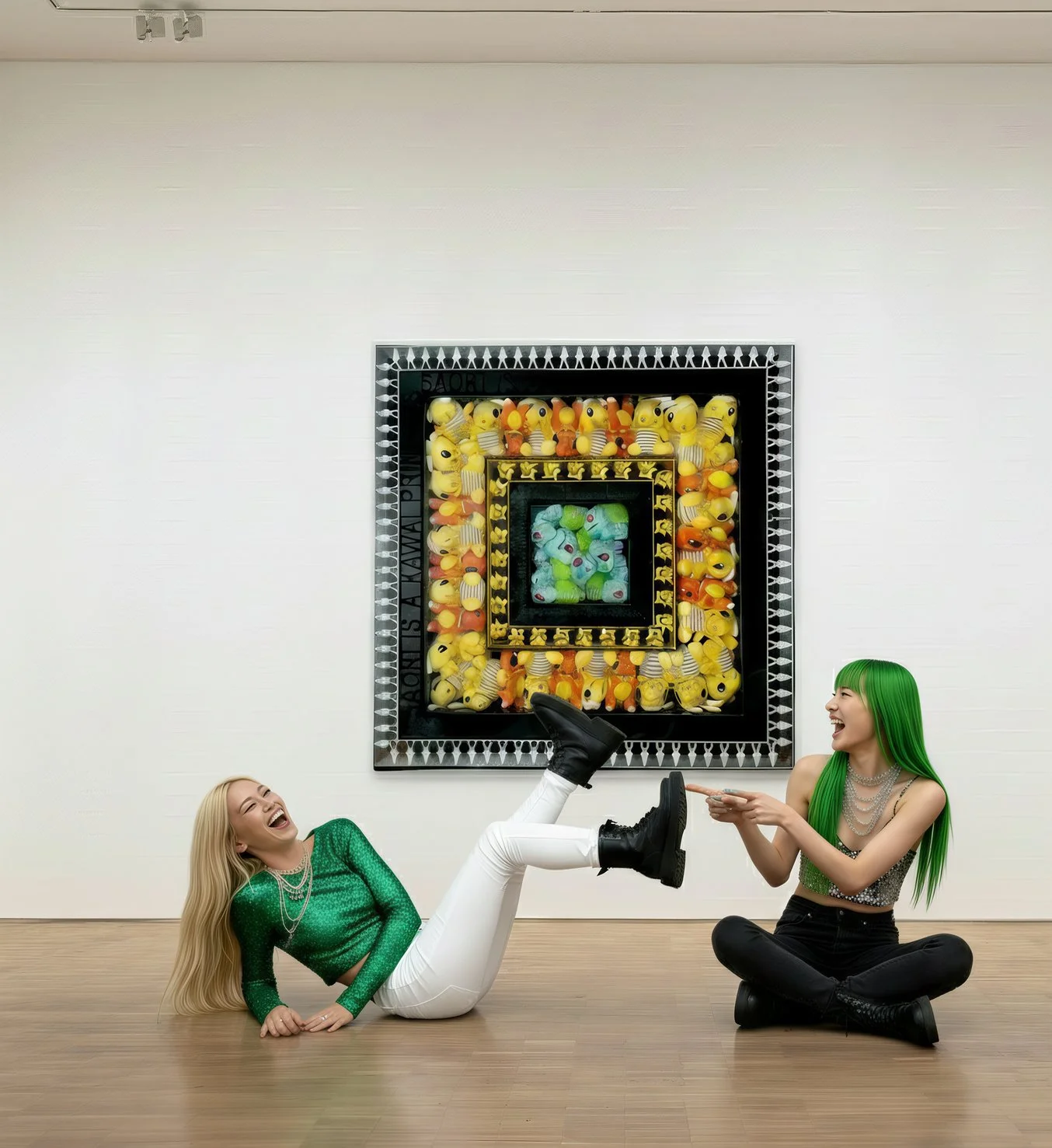 Fiery Orange, Mystic Gold, and Verdant Green : Kawaii spectrum in Plexi-Square