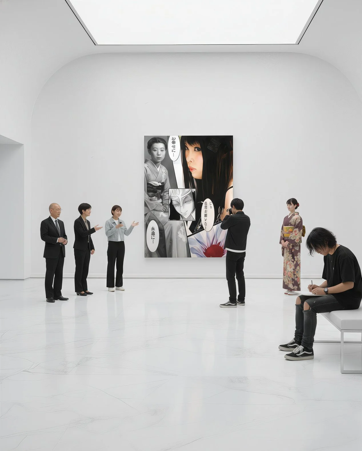 Flower Flag: Sakura Blossoms in Technicolor, Tokyo's Floral Overture