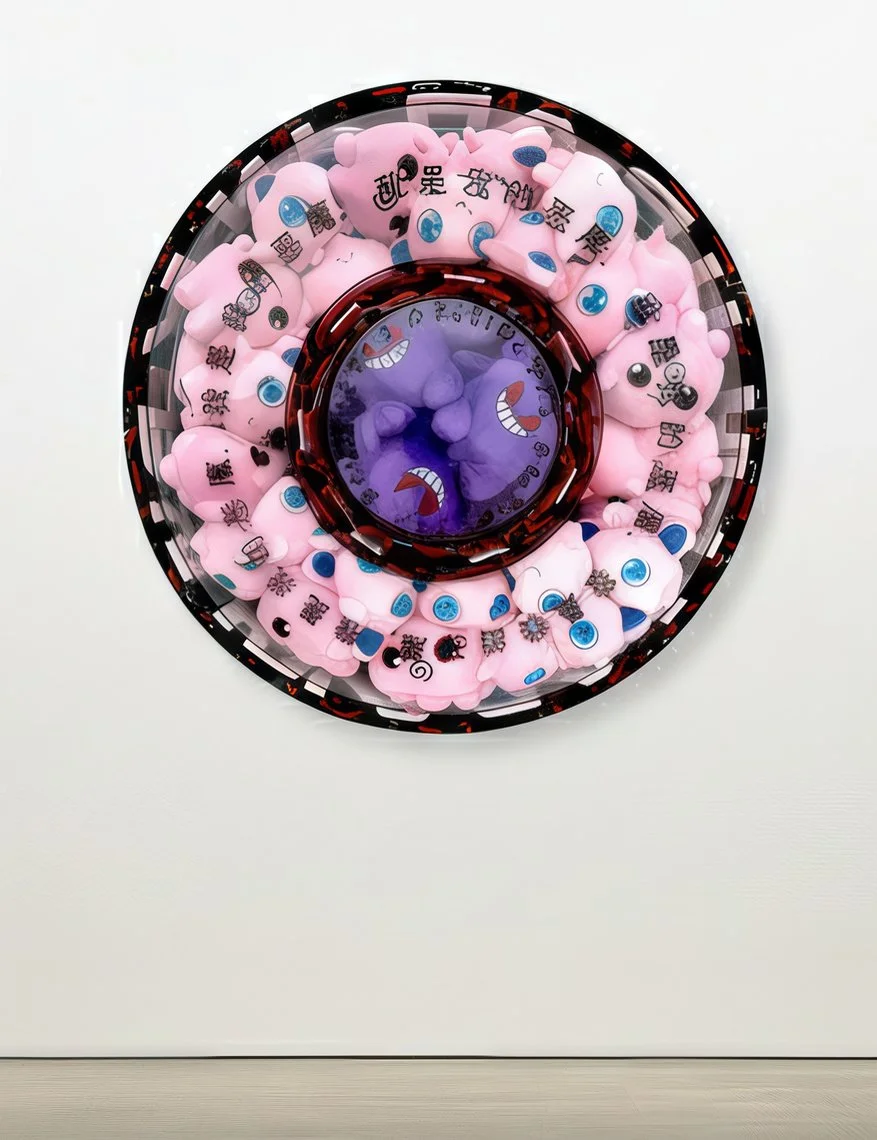 Pink Melody & Purple Shadow Play : Echoes of Kawaii in Plexi-Verse