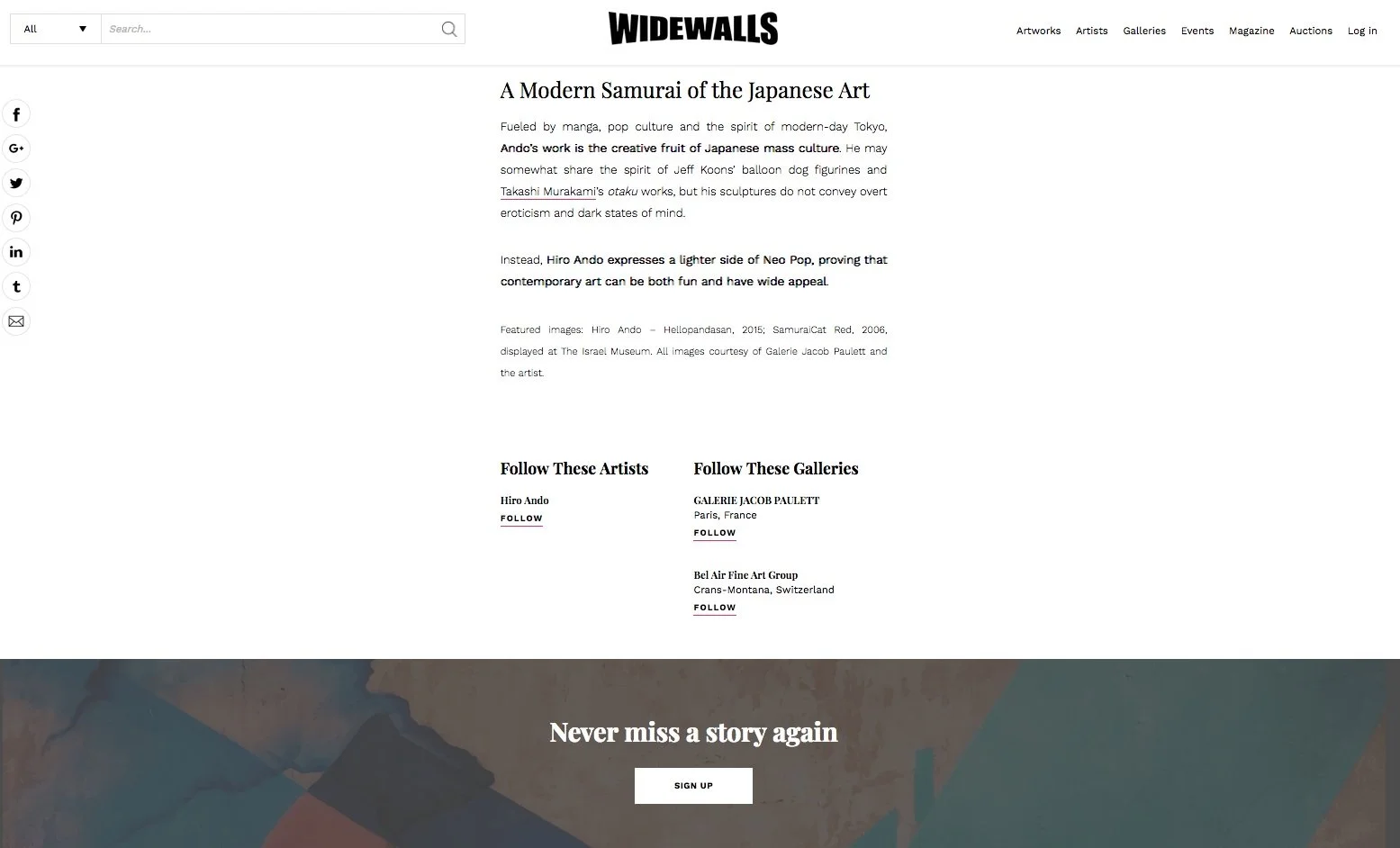 WIDEWALLS ON LINE
