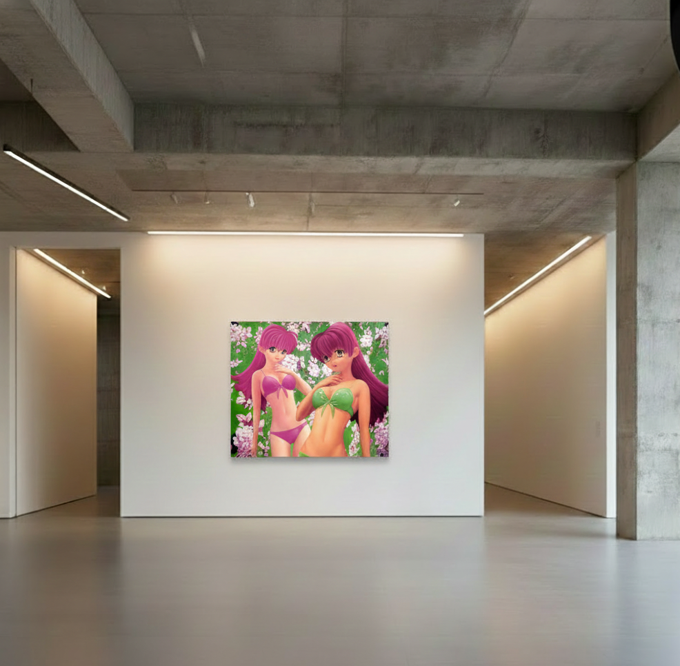 Sonico and Melona : Blooming Temptations on a Kawaii Green Mood