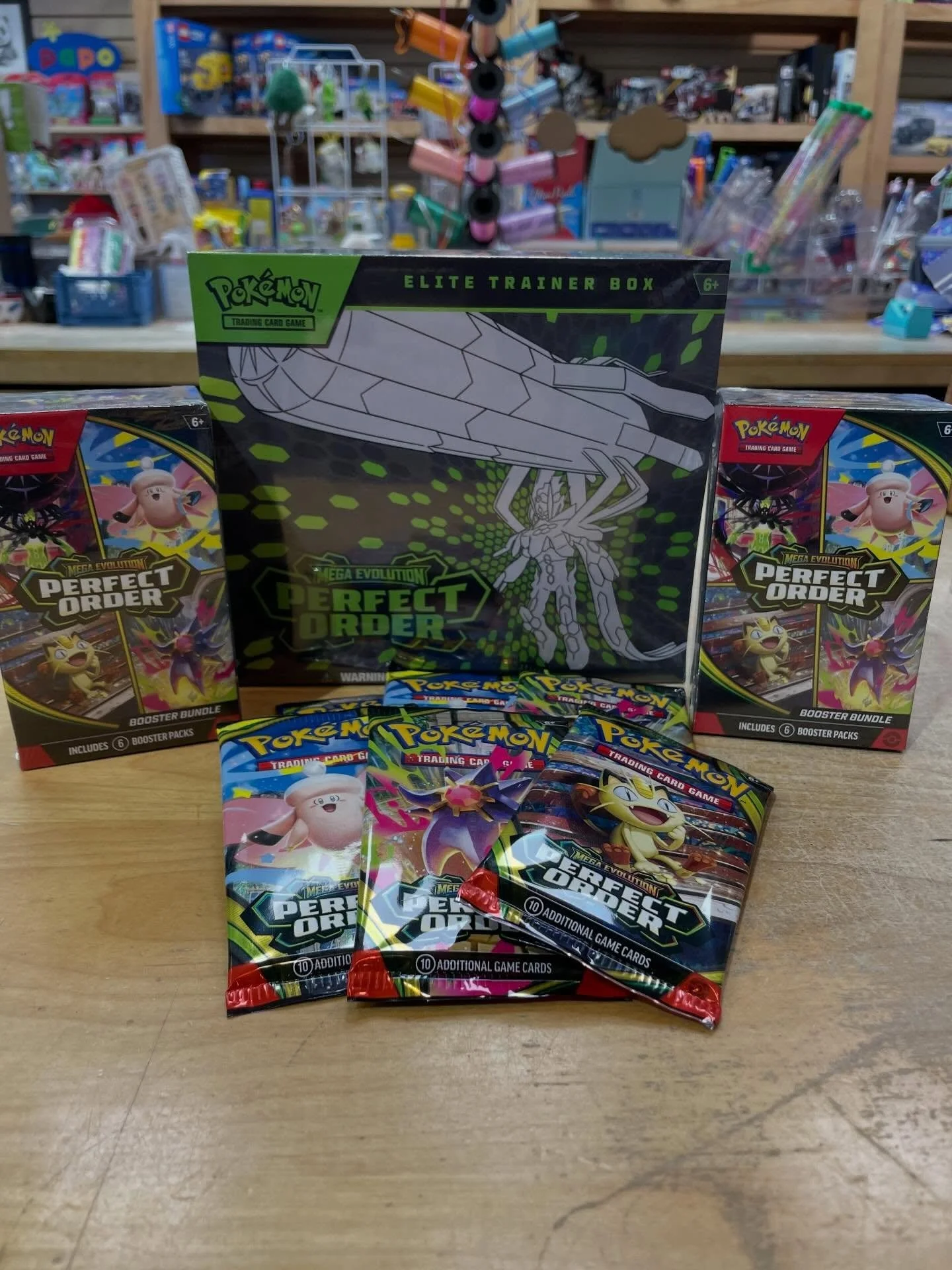 Life may be in chaos but the new Pok&eacute;mon drop is in &ldquo;Perfect Order&rdquo;! Come by to grab yours⭐️