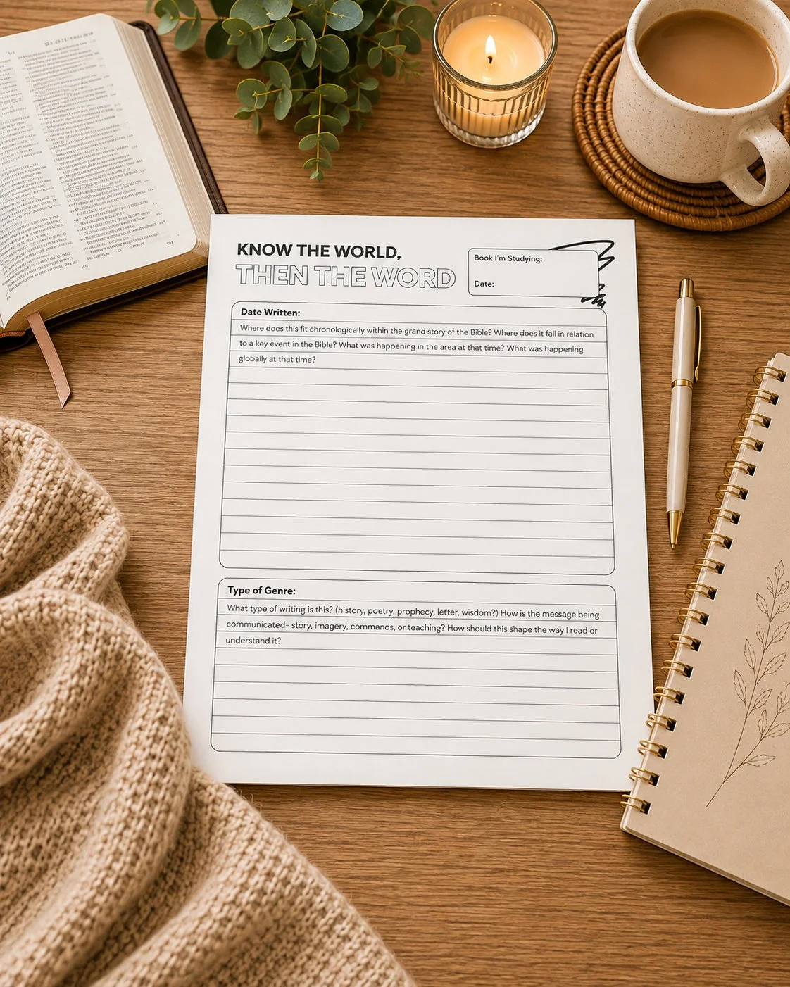 Bible Book Background Study Guide