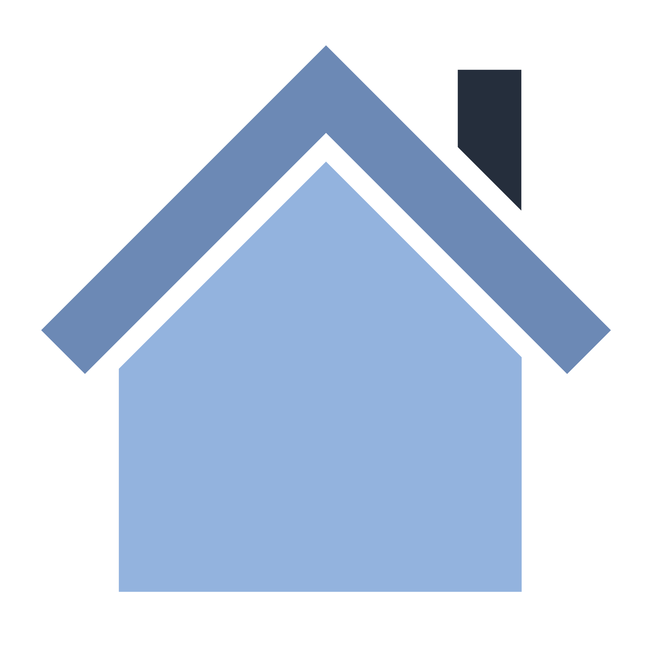 A simple graphic of a house representing therapy from wherever you are.