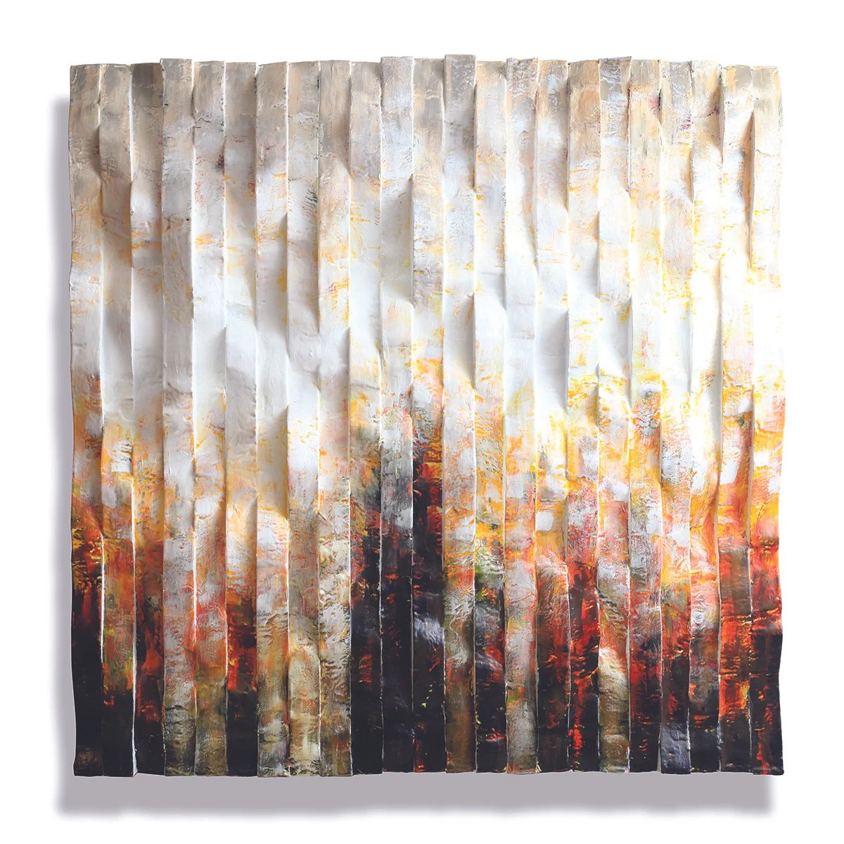 "After Embers"
Sculpted Polystyrene, Fiberglass Resin Coating and Acrylic Paint 
46"w x 48"h (116.84cm x 121.92cm) 25lbs (11.3398kilo)