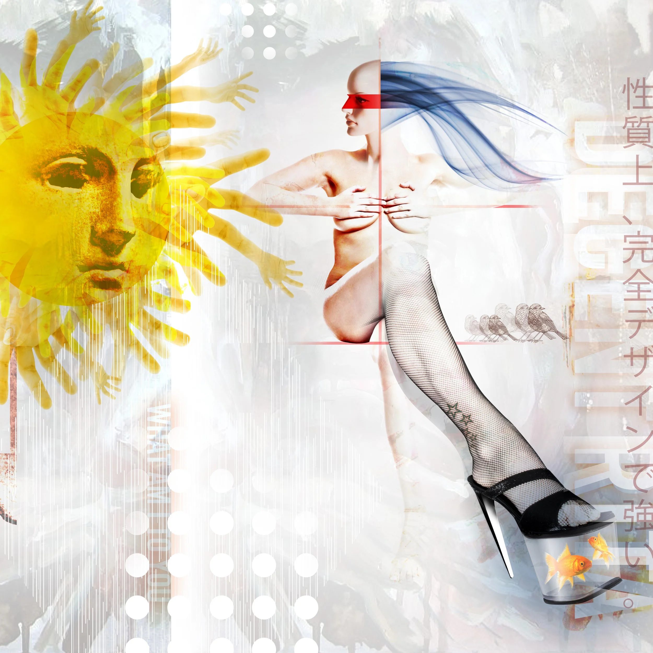 “Touched by the Sun”, Digital composition, 30”x30”,  2019