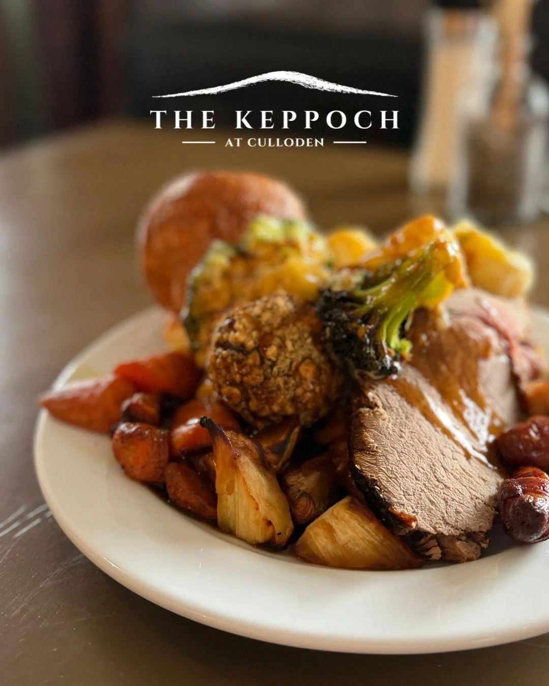 Sunday done properly.

Roasted meats carved to order, crisp roast potatoes, seasonal veg, Yorkshire pudding, and a rich house gravy. Every Sunday at The Keppoch at Culloden from 12noon until 5pm.

Tables fill fast. Book yours now for next Sunday at t