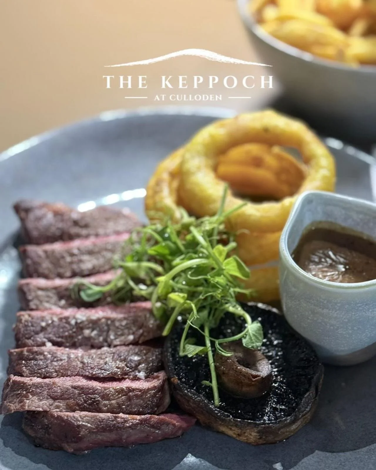 The Sirloin Steak. 

Grilled flat cap mushroom, onion rings, pepper sauce, and your choice from the sides menu.

This is the kind of plate that doesn&rsquo;t need a caption. But we wrote one anyway.

Book your table today.

📞 01463 832 776
🌐 www.th