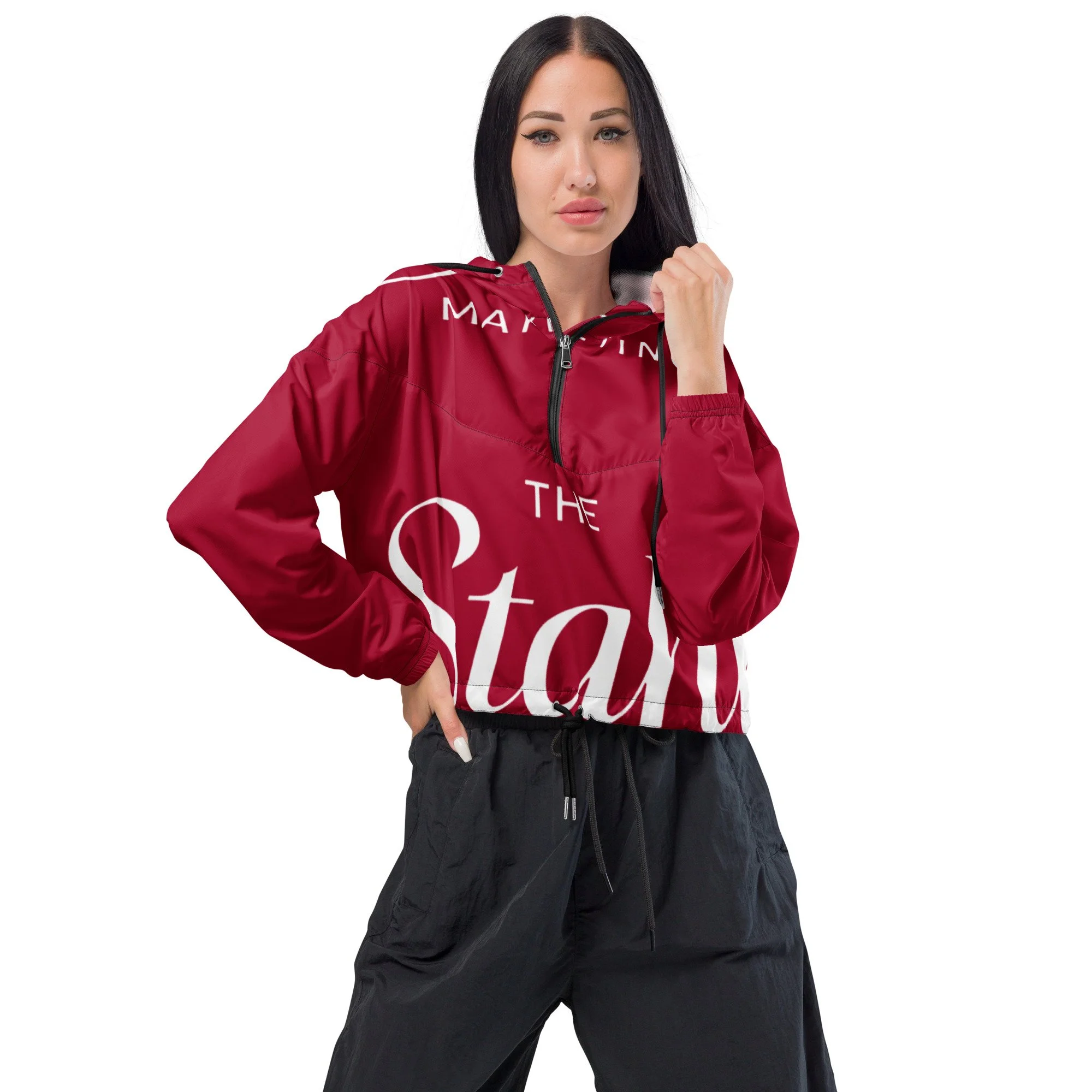 Women’s cropped windbreaker