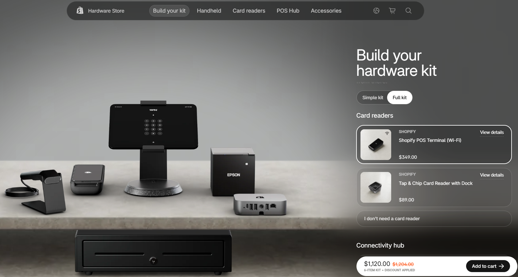 Shopify POS Build Your Kit