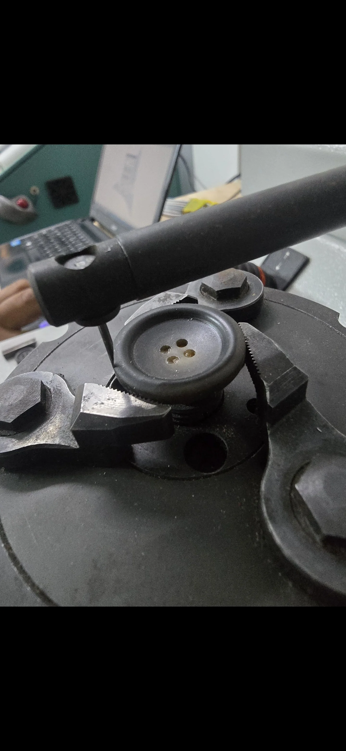 precise profile development of Coat buttons shapes on Italian machinery for the precise production of coat, shirts and tshirts buttons