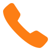 Icon of an orange telephone handset