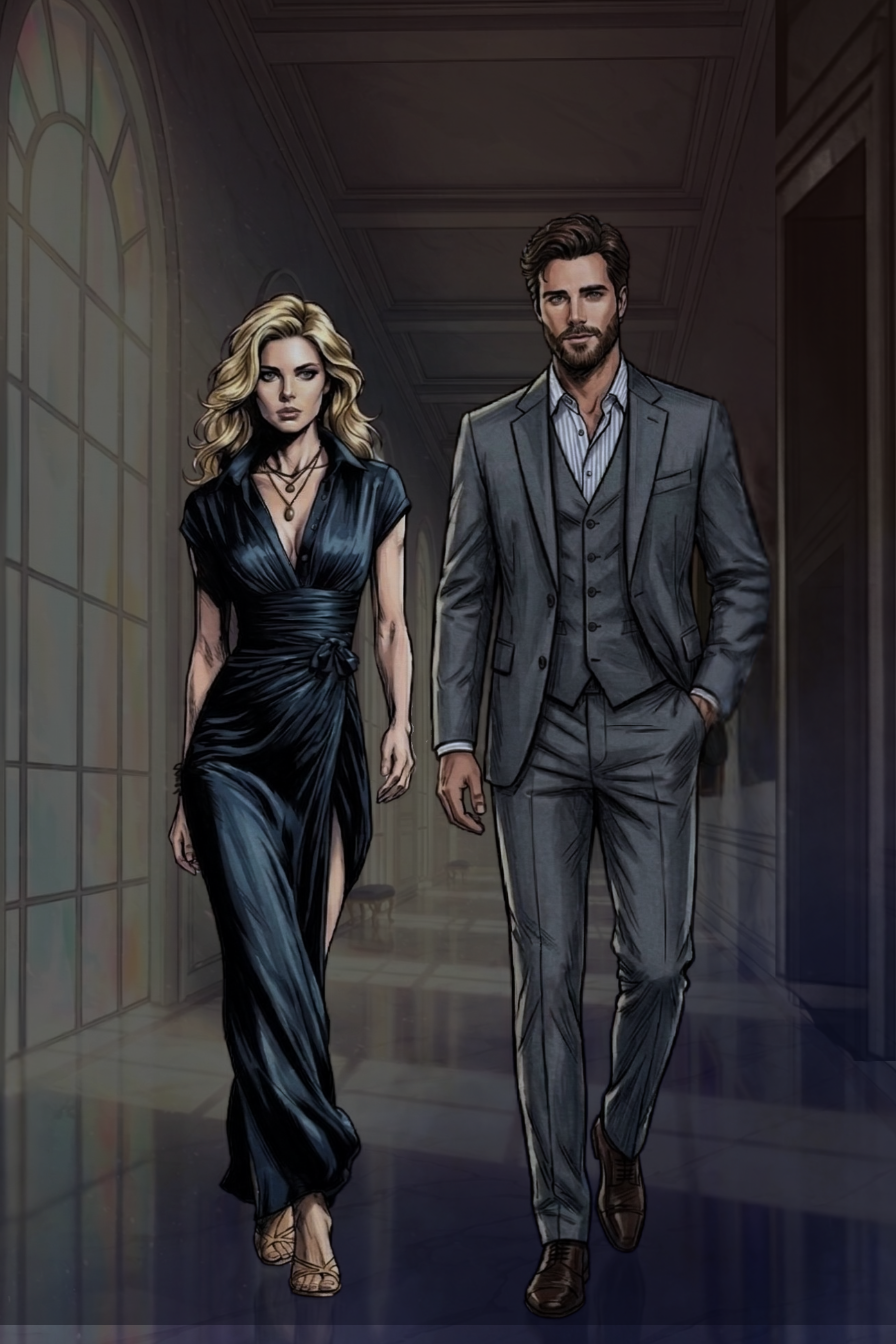 Last night had been good. Better than good. She’s letting go of old hurts, finding her footing with her dad again. 
 
She stood toe-to-toe with Vivien without flinching, a thing Conrad himself avoids. 
 
 She protected someone she loves with a kind o