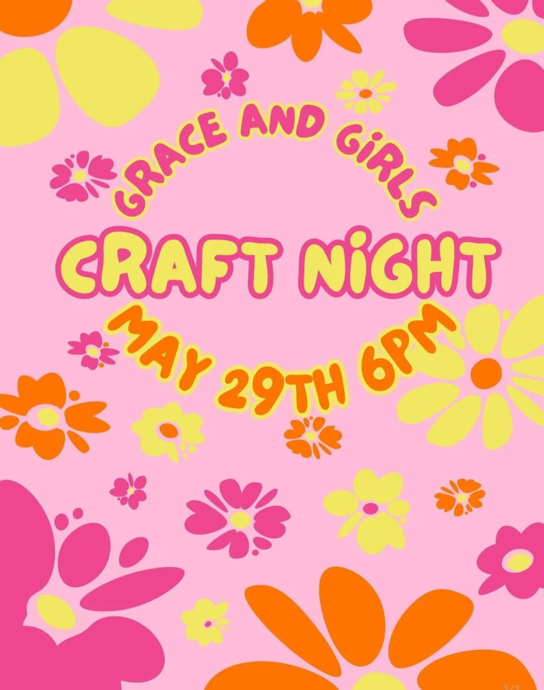 Grace and Girlfriends craft night