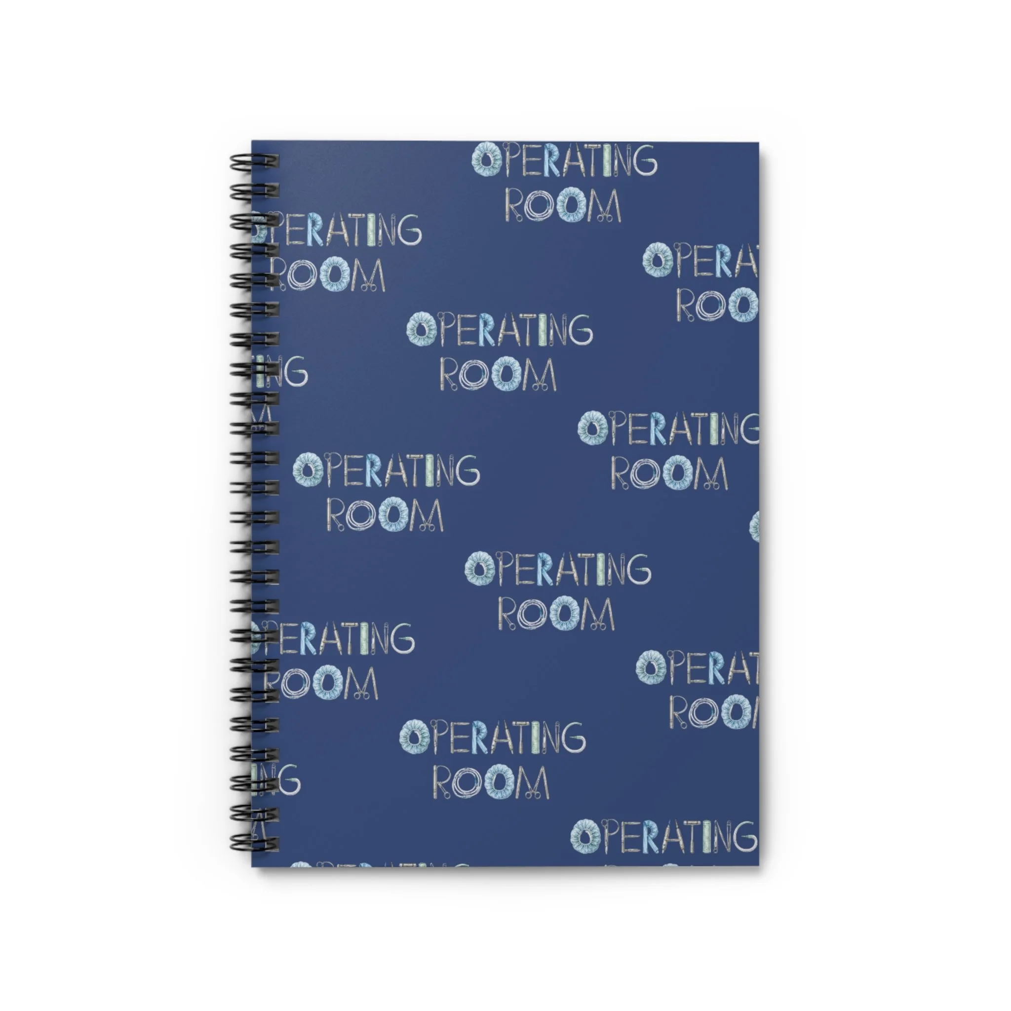 Operating Room Pattern Spiral Notebook — Medical Notebook for OR Staff