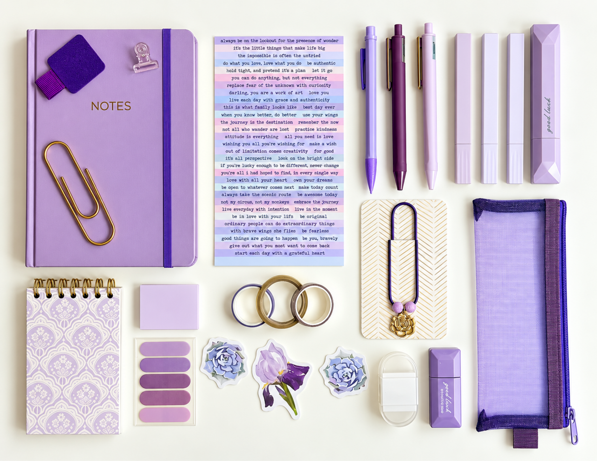 Lavender Stationery Gift Set
