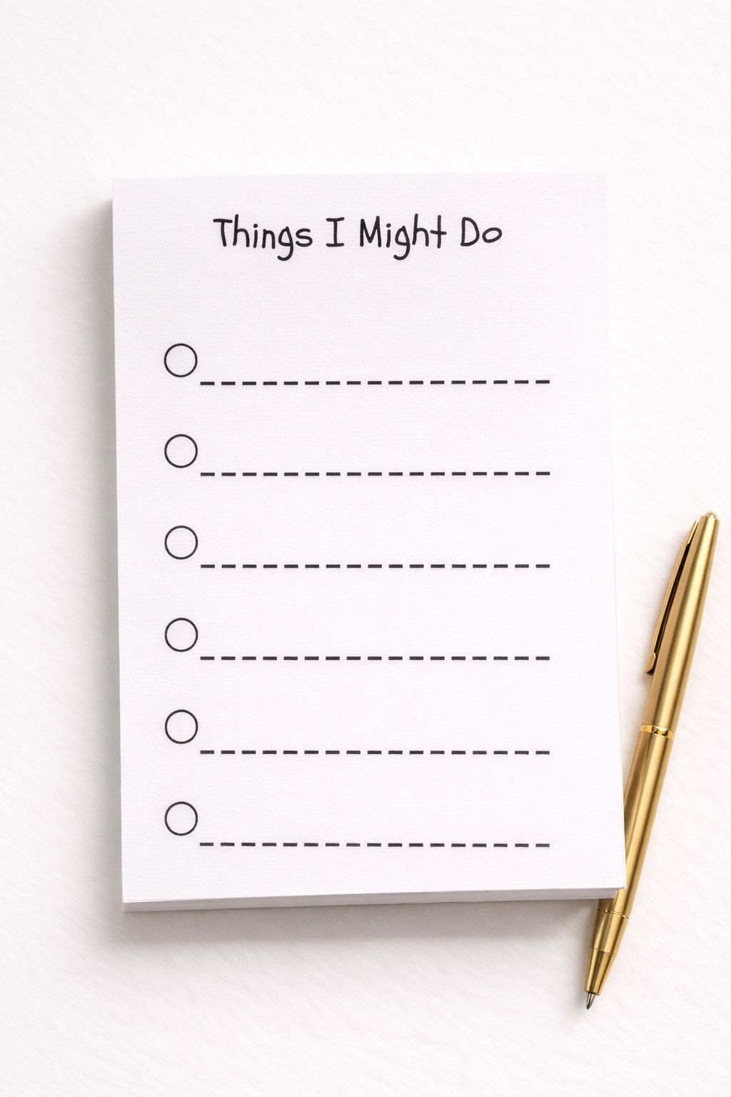 Things I Might Do-Tear away Notepad