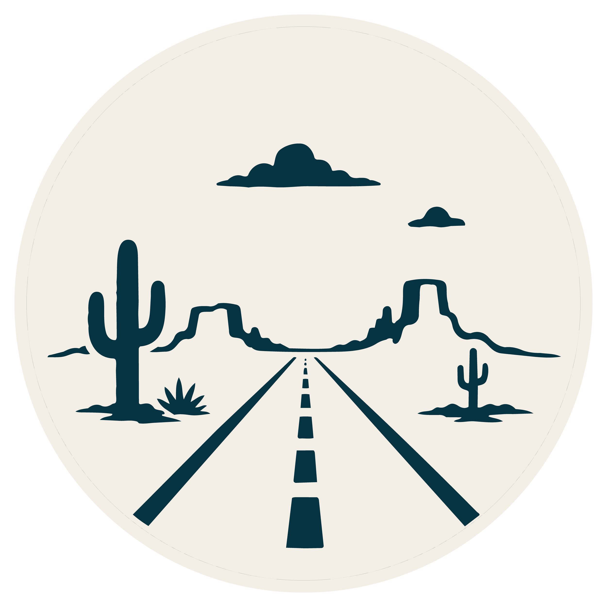 Open road through the Arizona desert, symbolizing progress and the counseling journey.