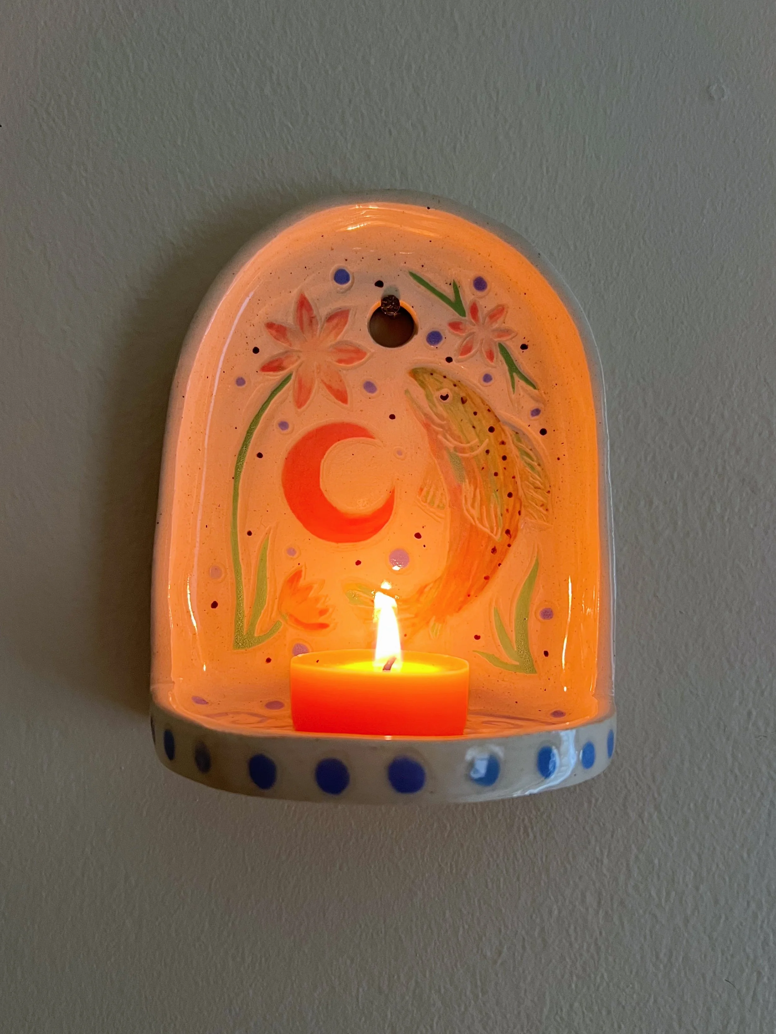 Moonlit Trout Wall Sconce