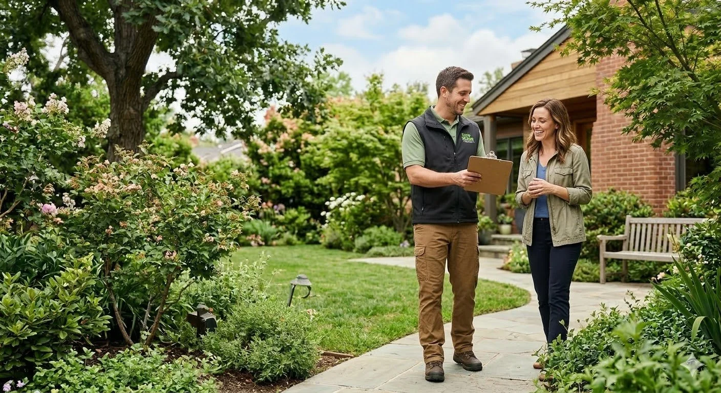 consulting arborist showing written proposal to new client