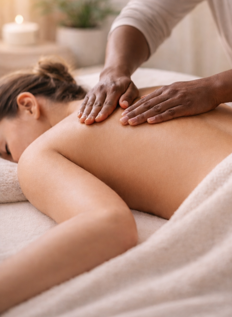rhythmische Massage zur Tiefenentspannung, ganzheitliche Körperarbeit Ins,