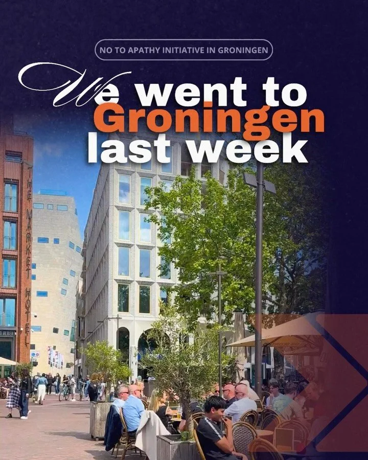 Last week the No to Apathy team went to Groningen, Netherlands, on a mission. Ask people &ldquo;If you could change 3 things in the world right now, what would they be?&rdquo; - tomorrow we will share the results of the incredible conversations that 