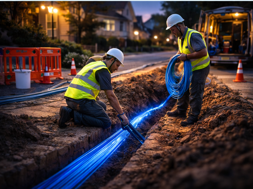 Raccordement fibre optique