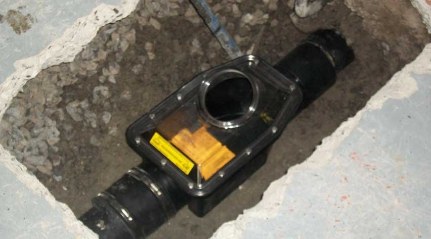 A new Backwater Valve install in the Niagara Region.