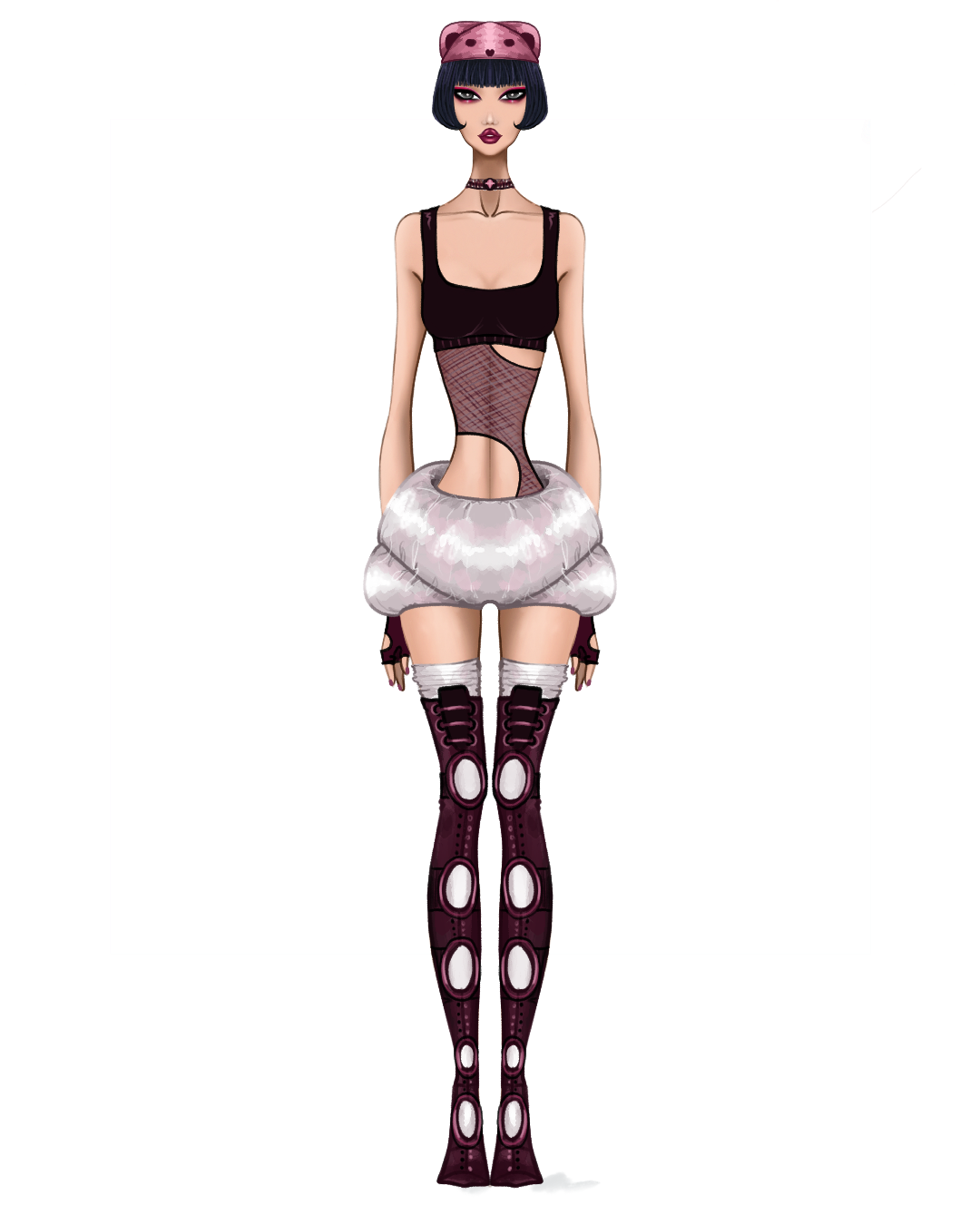 Runway Model Illustration