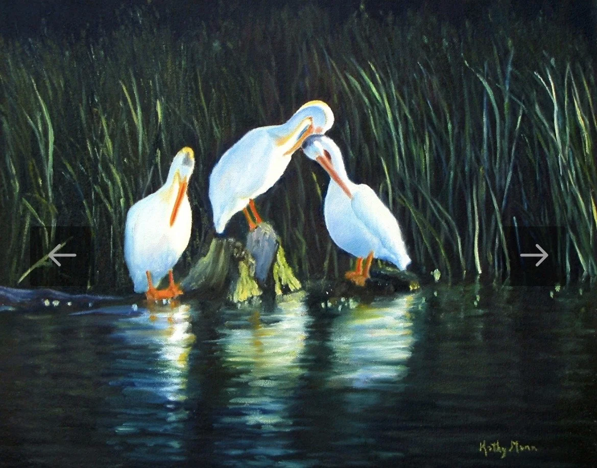 art room on 2nd gallery, artist Kathy Mann, Medicine Hat, Alberta, Oil painting