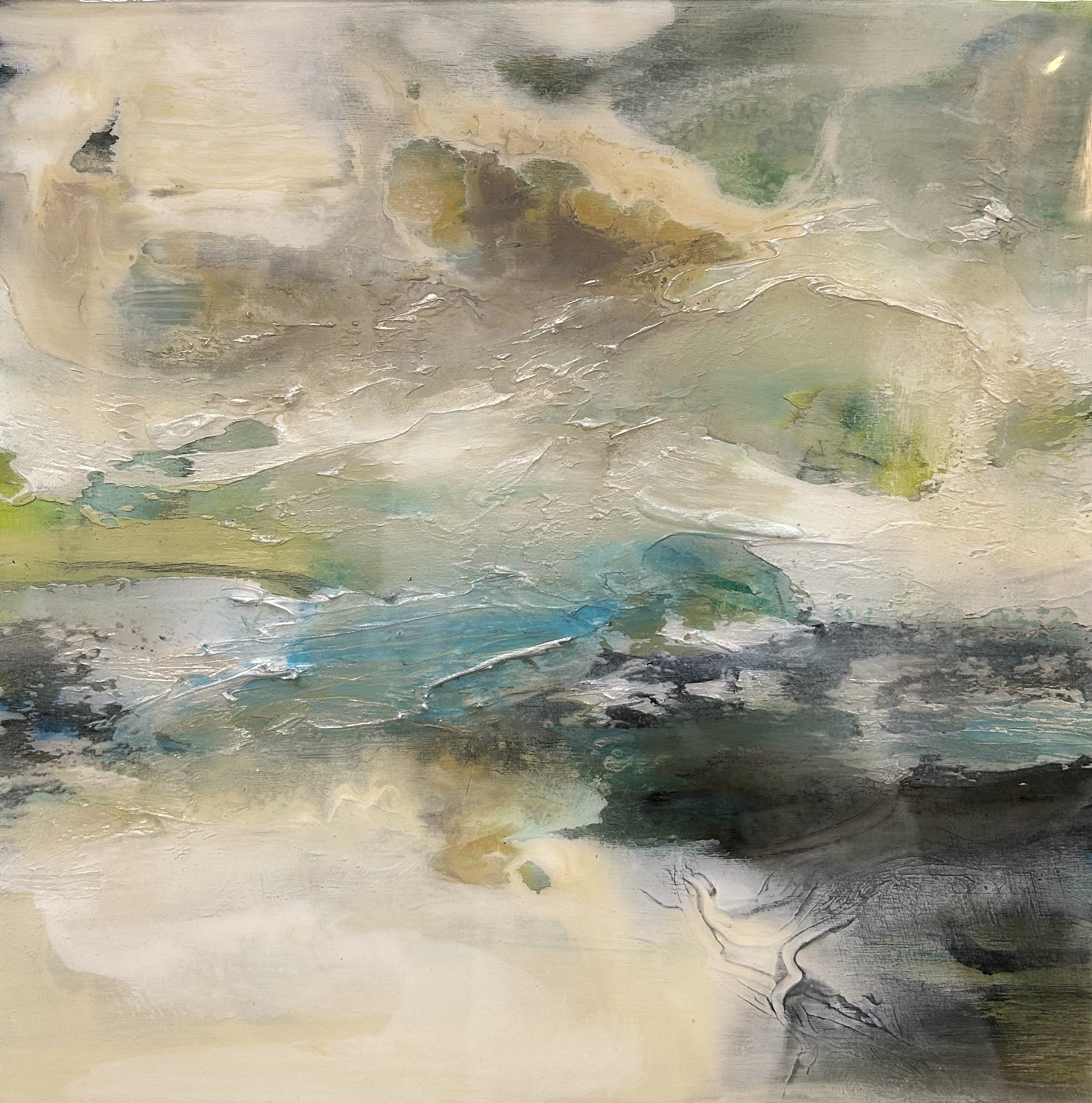 art room on 2nd gallery - abstract artist Jackie Deblasio