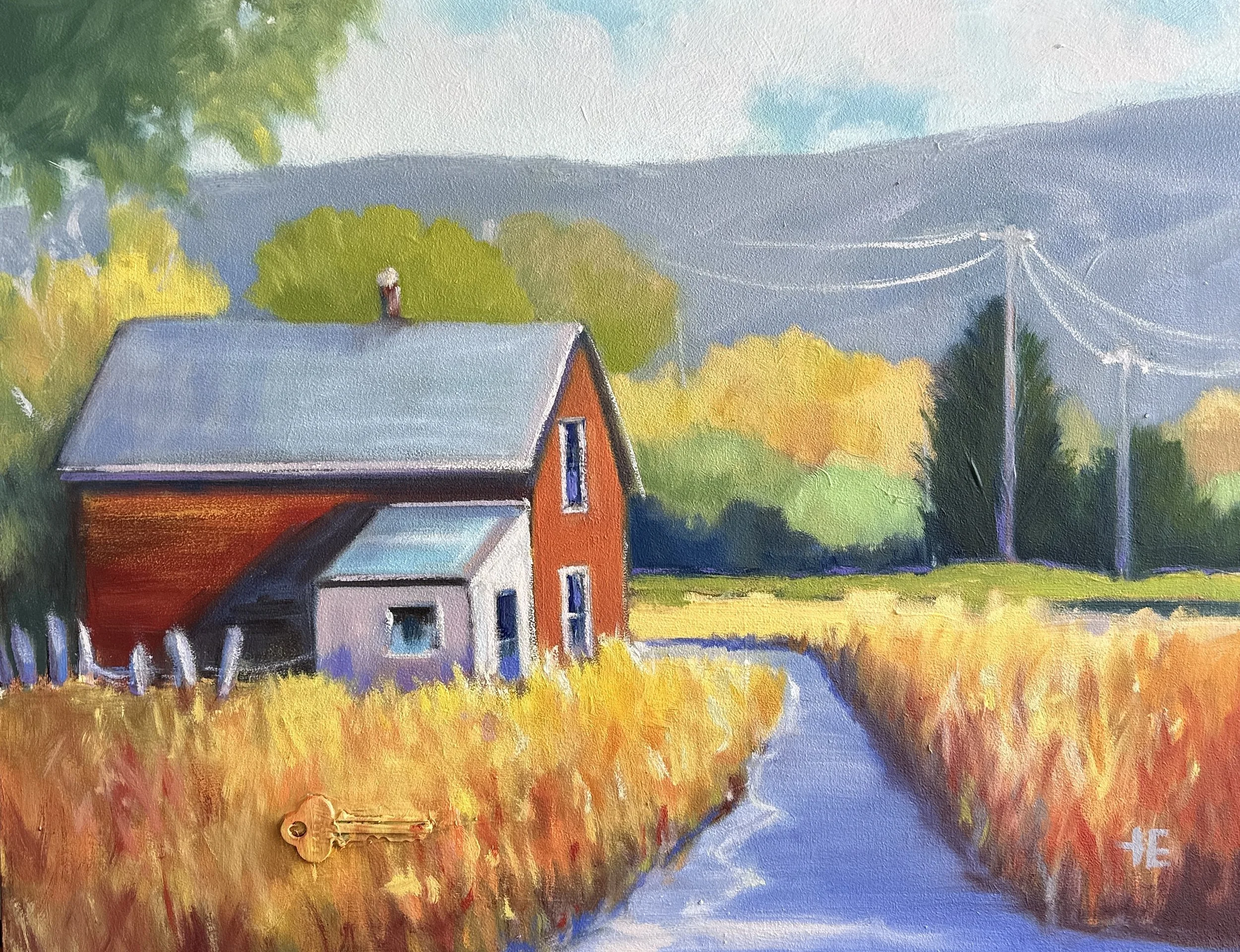 art room on 2nd gallery, Theresa Eisenbarth, artist, Medicine Hat, alberta, landscape oil paintings