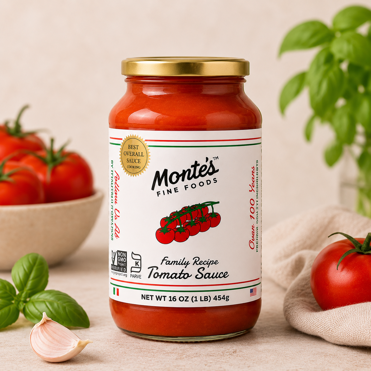 Montes Fine Foods Original Tomato Pasta Sauce 16OZ