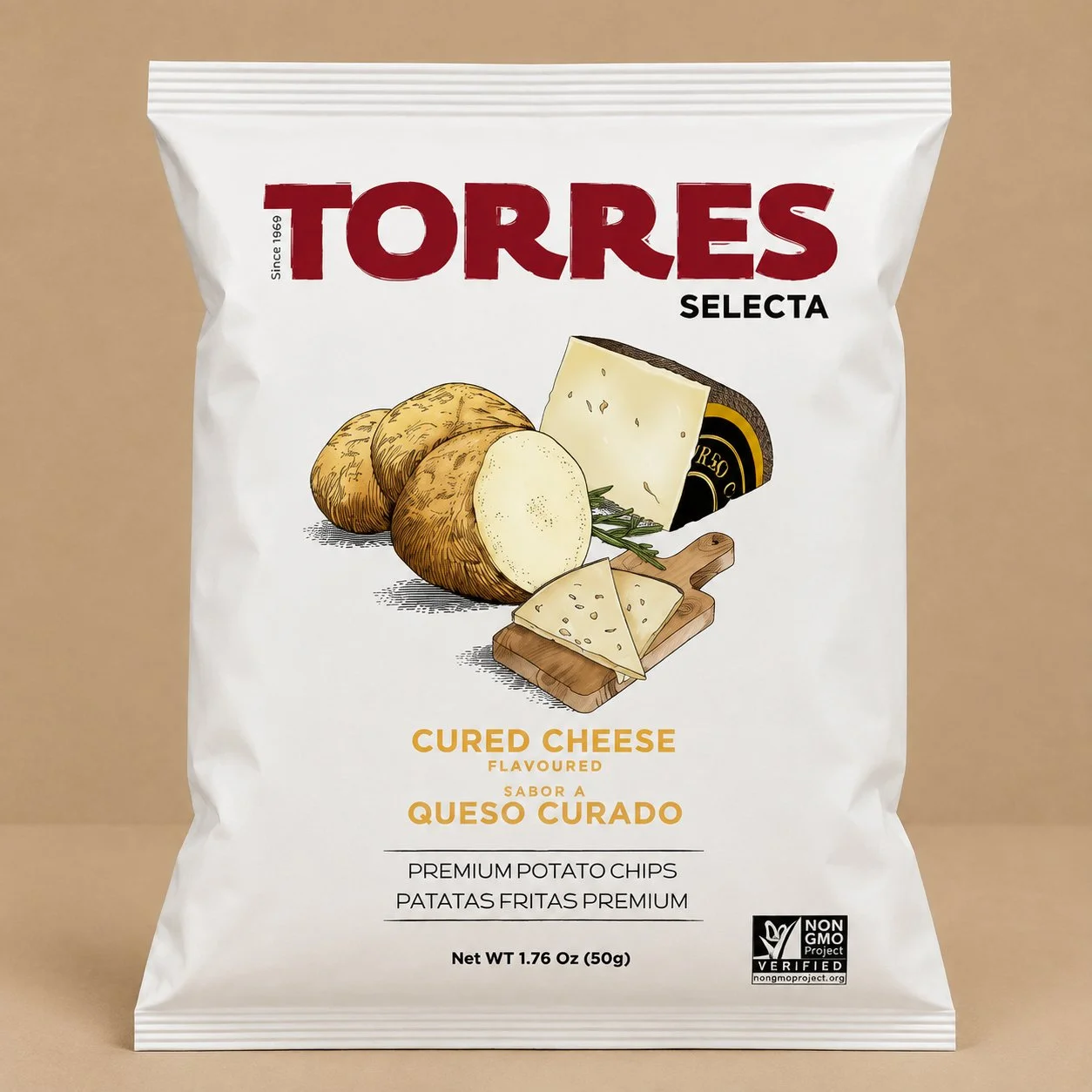 Torres Selecta Cured Cheese Flavored - 1.76 oz