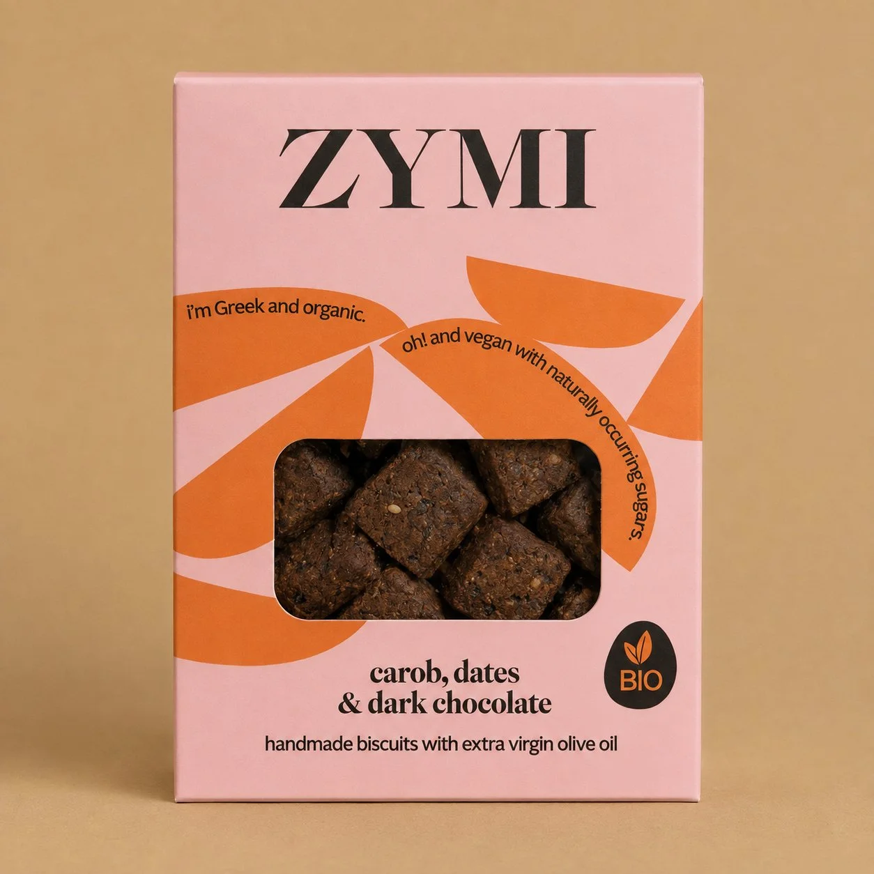 Zymi Carob, Dates and Dark Chocolate Biscuits - 4.6 oz