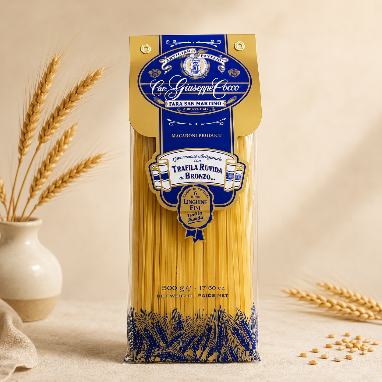 Giuseppe Cocco Bronze Cut Spaghetti Pasta - 17.6 oz