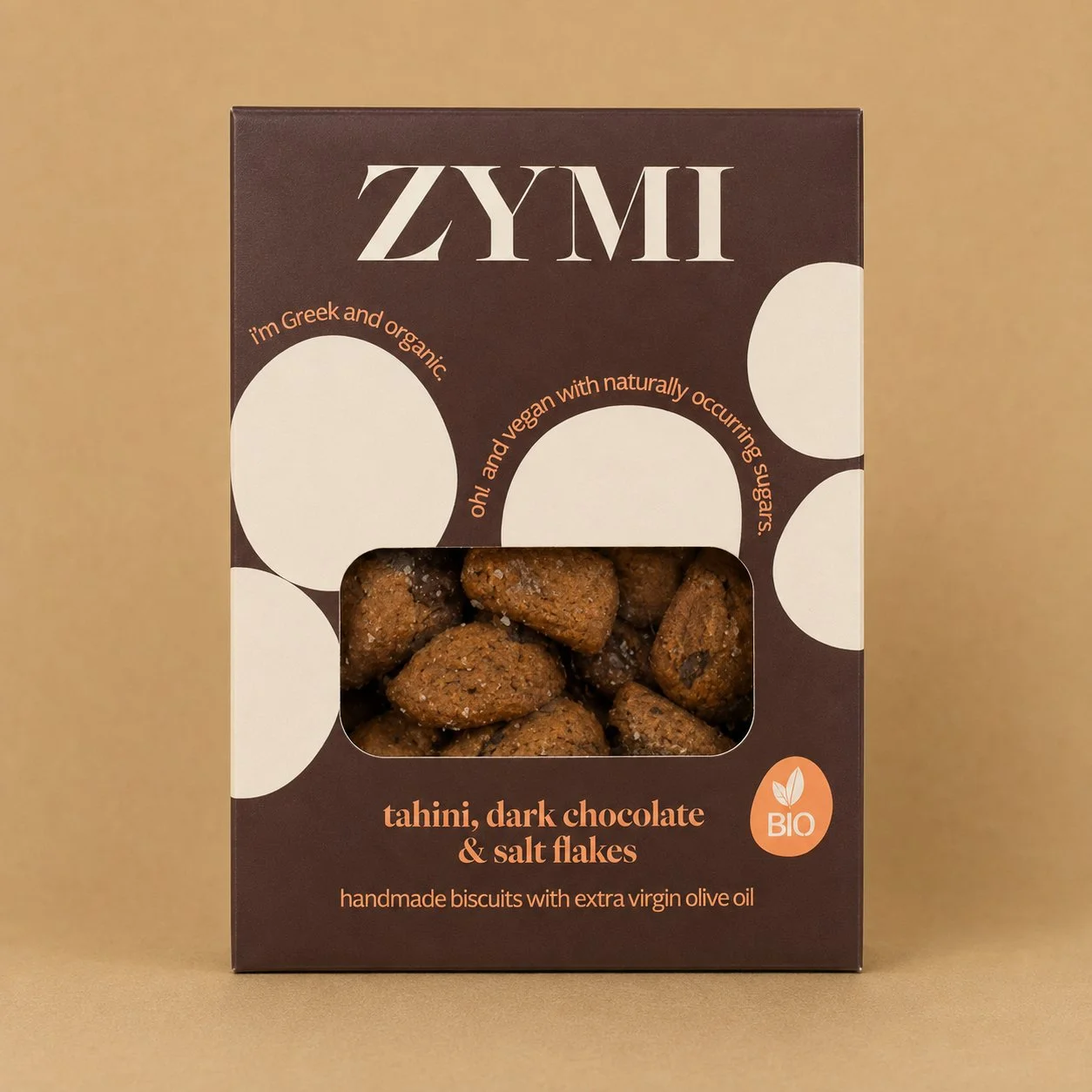 Zymi Tahini, Dark Chocolate and Salt Flakes Biscuits - 5.3 oz