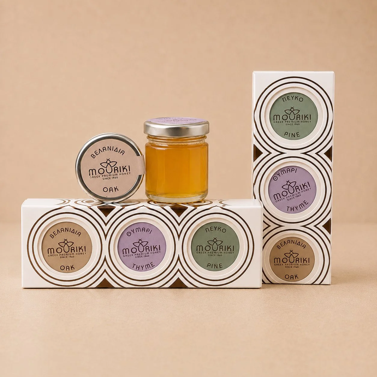 Mouriki Greek Premium Heather Honey 3 Pack 3 x 1.4 oz