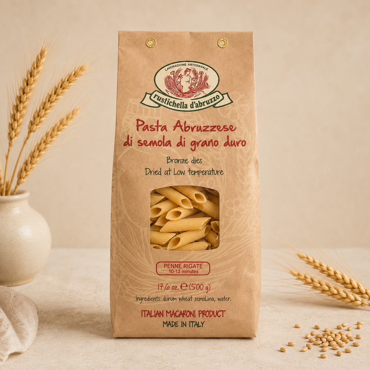 Rustichella d'Abruzzo Penne Rigate - 17.6 oz