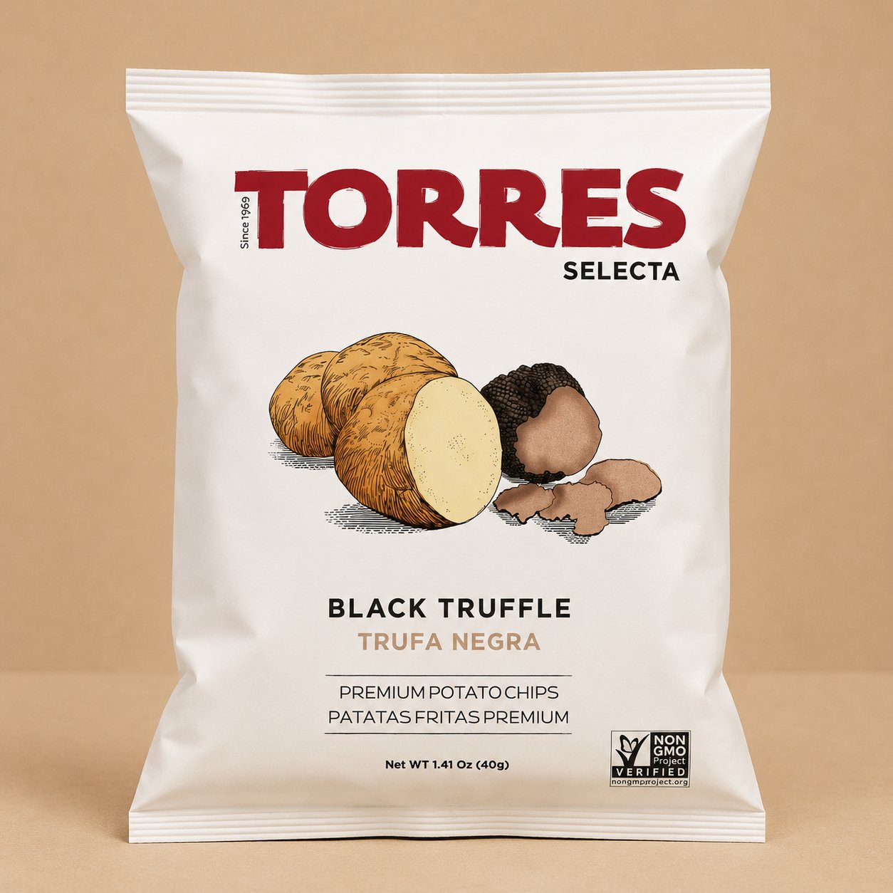 Torres Selecta Black Truffle Chips - 1.41 oz