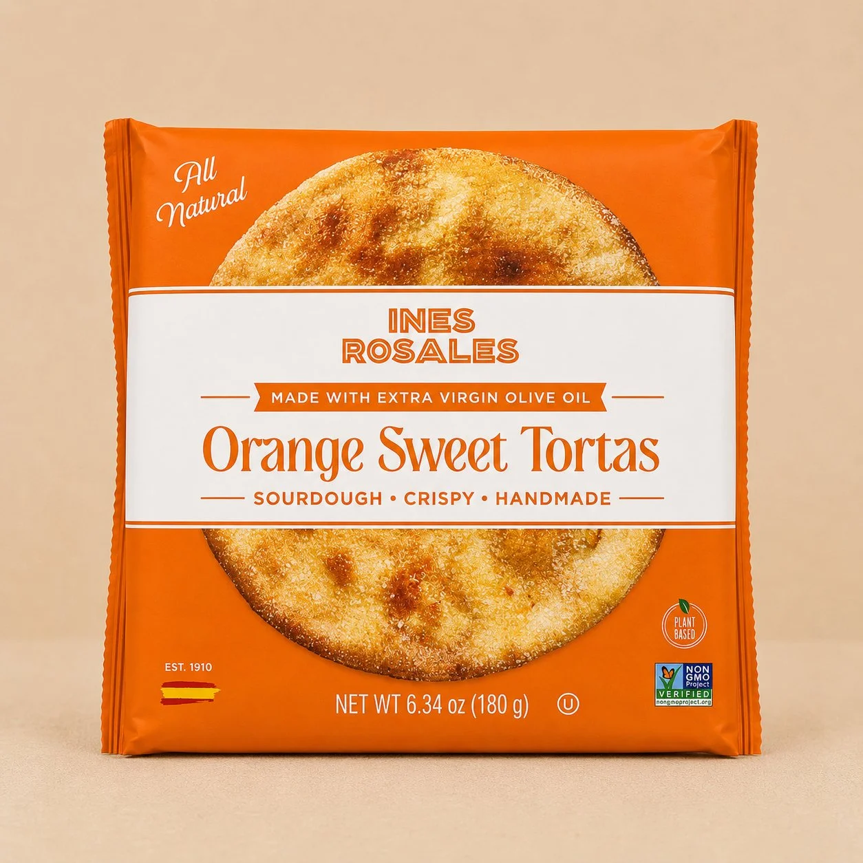 Ines Rosales Orange Sweet Tortas - 6.34 oz
